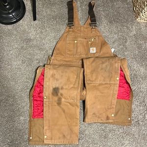 Carhartt insulated bibs
